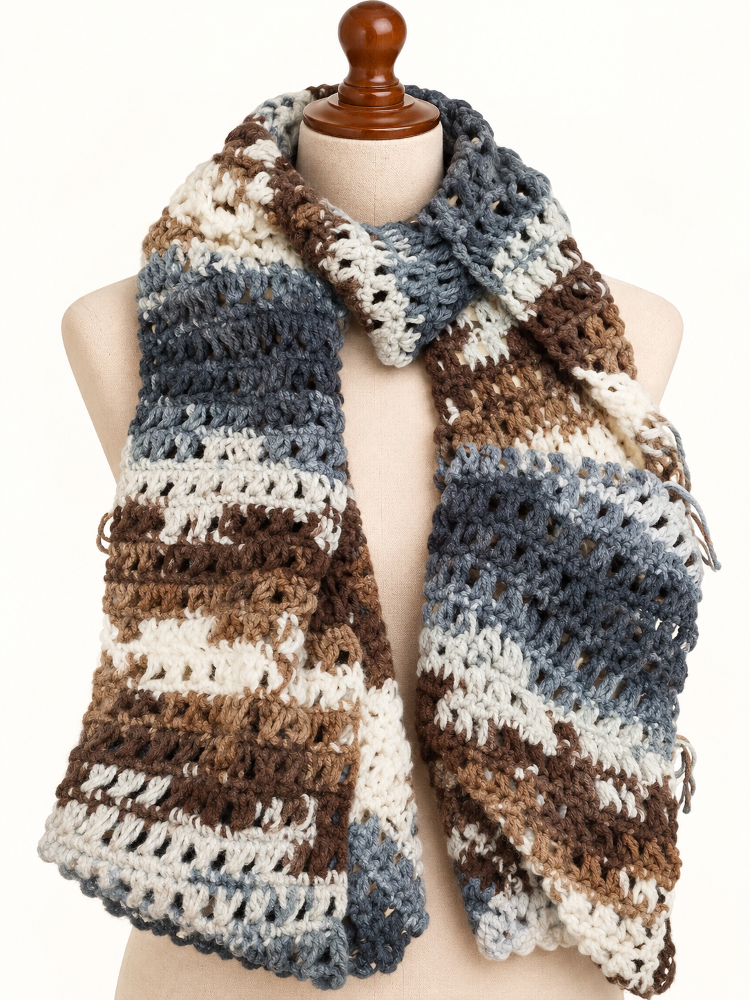 Handmade Winter Crochet Scarf